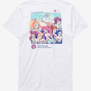 Disney Instagram The little mermaid with King Triton & Sisters T Shirt  Sz XL